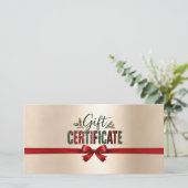 Kerstelijke Kerstboog Script Bedrijfs Certificaat (Staand voorkant)