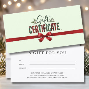 Kerstelijke Kerstboog Script Bedrijfs Certificaat