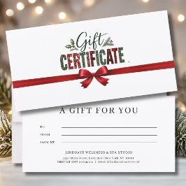 Kerstelijke Kerstboog Script Bedrijfs Certificaat