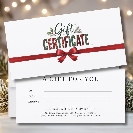 Kerstelijke Kerstboog Script Bedrijfs Certificaat