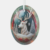 Kerstelijke Kerstboomornament Glas Ornament (Voorkant links)