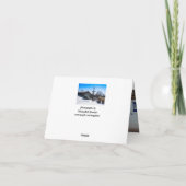 Kerstelijke kerstgroet feestdagen kaart (Achterkant)