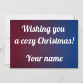 Kerstelijke kerstgroet  feestdagenkaart (Voorkant)