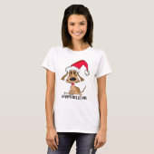 Kerstelijke Kersthond T-shirt (Voorkant volledig)