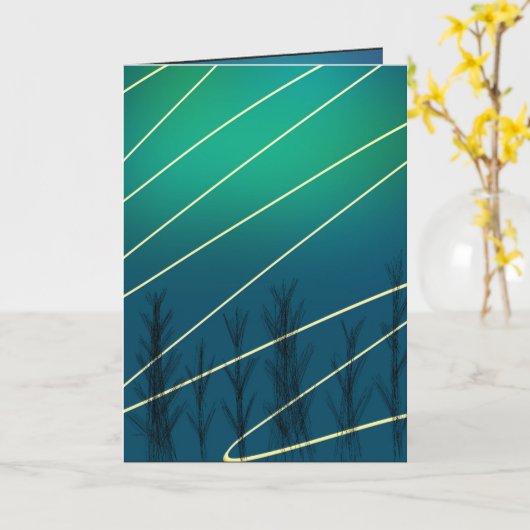 Kerstelijke kerstkaart kaart (Gele Bloem)