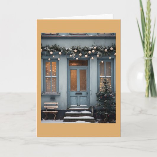 Kerstelijke kerstkaart kaart (Voorkant)