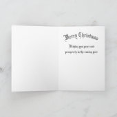 Kerstelijke kerstkaart kaart (Binnen)