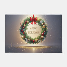Kerstelijke Kerstkrans Vakantie Deurmat