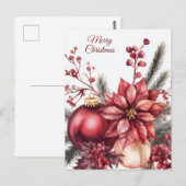 Kerstelijke Kerstkrans Wenskaart Briefkaart (Voorkant / Achterkant)