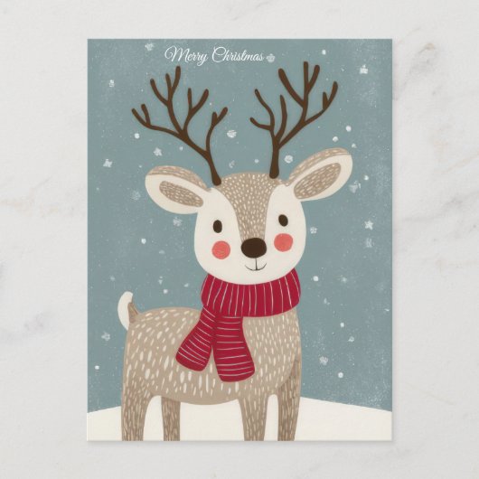 Kerstelijke Kerstslinger Groetkaart Briefkaart (Voorkant)