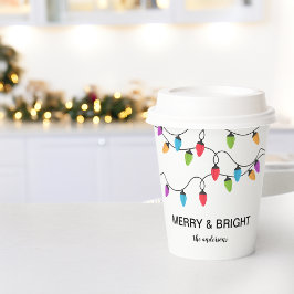 Kerstelijke kerstverlichting op maat papieren bekers