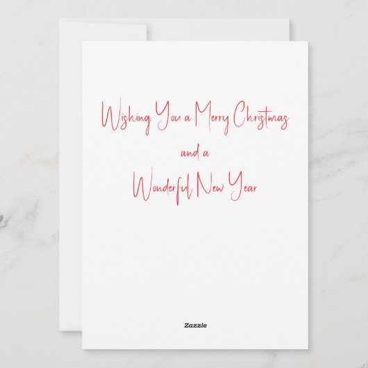 Kerstelijke Kerstversiering met Engelen  Feestdagenkaart (Achterkant)