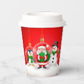 Kerstelijke Kerstversieringen Papieren Bekers (Achterkant)