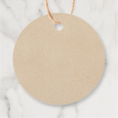 Kerstelijke krans Kerstvakantie Bedankjes Labels (Achterkant)