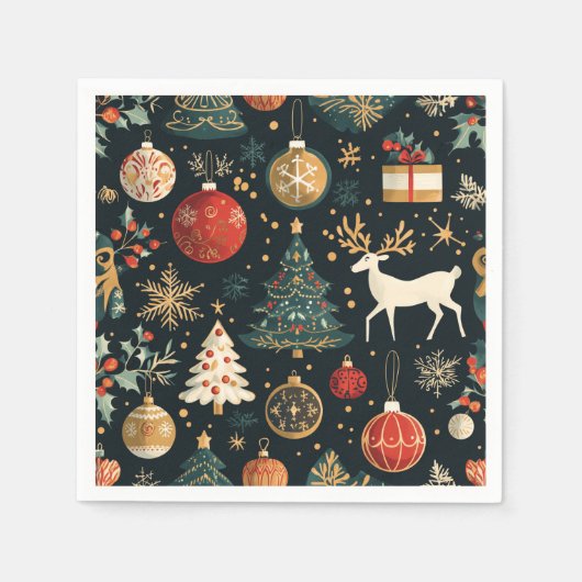 Kerstelijke papieren servetten (Voorkant)