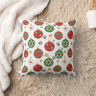 Kerstelijke Pootafdruk Kerstboom Ornament Kussen