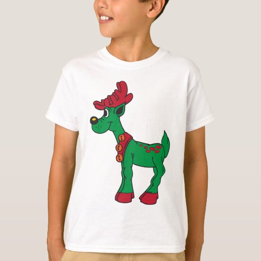 Kerstelijke rendieren - kerst t-shirts (Voorkant)