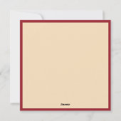 Kerstelijke rendieren met kerstkrans feestdagenkaart (Achterkant)