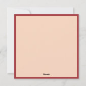 Kerstelijke rendieren met kerstkrans feestdagenkaart (Achterkant)