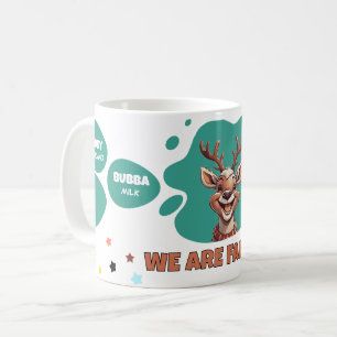 Kerstelijke Rendierfamilie Drinknamen Vakantie Cad Koffiemok