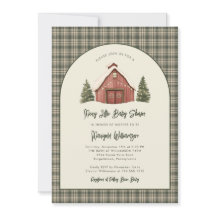 Kerstelijke Rustieke Baby Shower