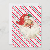 Kerstelijke Streep Nice List Certificaatkaart Kaart (Achterkant)