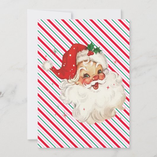 Kerstelijke Streep Nice List Certificaatkaart Kaart (Achterkant)