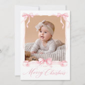 Kerstelijke Strikkaart Feestdagenkaart (Voorkant)