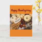 Kerstelijke Thanksgiving-kaart Kaart (Gele Bloem)