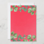 Kerstelijke uitnodiging voor diner, bewerkbare sja (Achterkant)