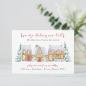 Kerstelijke verhuisannonce - Nieuwe hallen decorer Kaart (Staand voorkant)