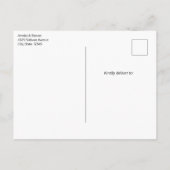 Kerstelijke Victorian Haard Save the Date Aankondigingskaart (Achterkant)