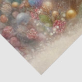 Kerstelijke Watervlekkerige Kerstmuis Decoupage Tissuepapier (Detail)