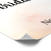 Kerstelijke Welkom Bruidsfeest Poster (Hoek)