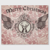 KerstElk decoupage Cadeaupapier (Vlak)