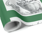 KerstElk en Fox Cadeaupapier (Rol Hoek)