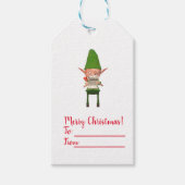 KerstElves Cadeaulabel (Voorkant)