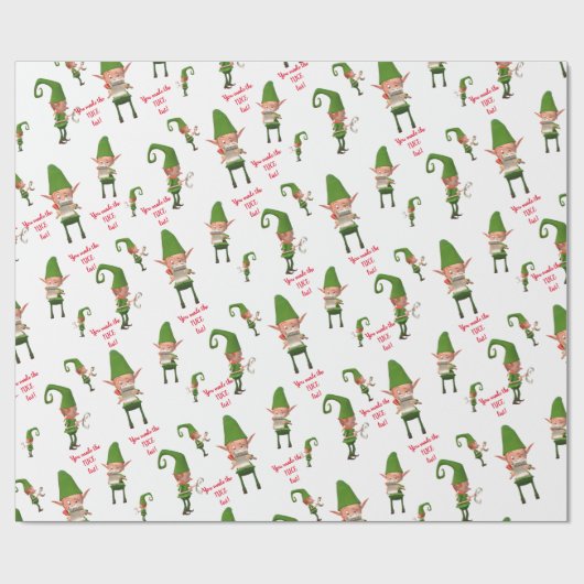 KerstElves Cadeaupapier (Vlak)