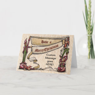 KerstElves Feestdagen Kaart