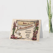 KerstElves Feestdagen Kaart (Voorkant)