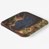 KerstElves Papieren Bordje (Gebogen)