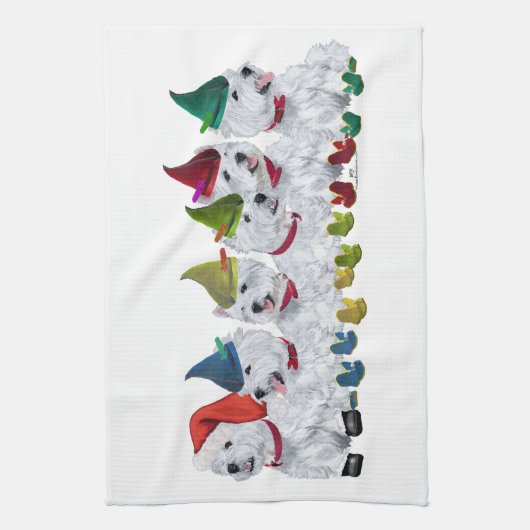 KerstElves Theedoek (Verticaal)