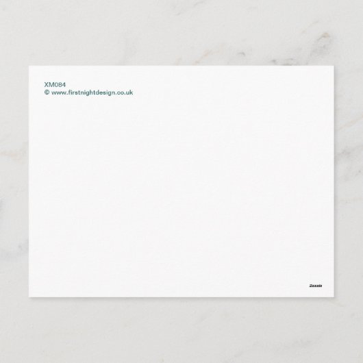 kerstemporium feestdagenkaart (Achterkant)