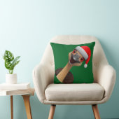 Kerstemu van de Kerstman - Cute Christmas Emu Kussen (Stoel)