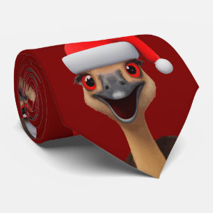 Kerstemu van de Kerstman - Cute Christmas Emu Stropdas