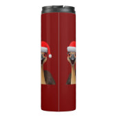 Kerstemu van de Kerstman - Cute Christmas Emu Thermosbeker (Achterkant)