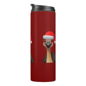 Kerstemu van de Kerstman - Cute Christmas Emu Thermosbeker (Geroteerd rechts)