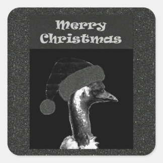 Kerstemu Vierkante Sticker