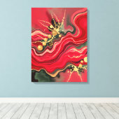 Kerstenergie Bloei Abstracte Frequentie Omwikkeld Canvas Afdruk (Insitu (Houten vloer))