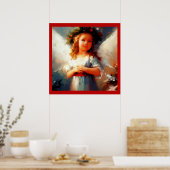 Kerstengel 1 poster (Keuken)